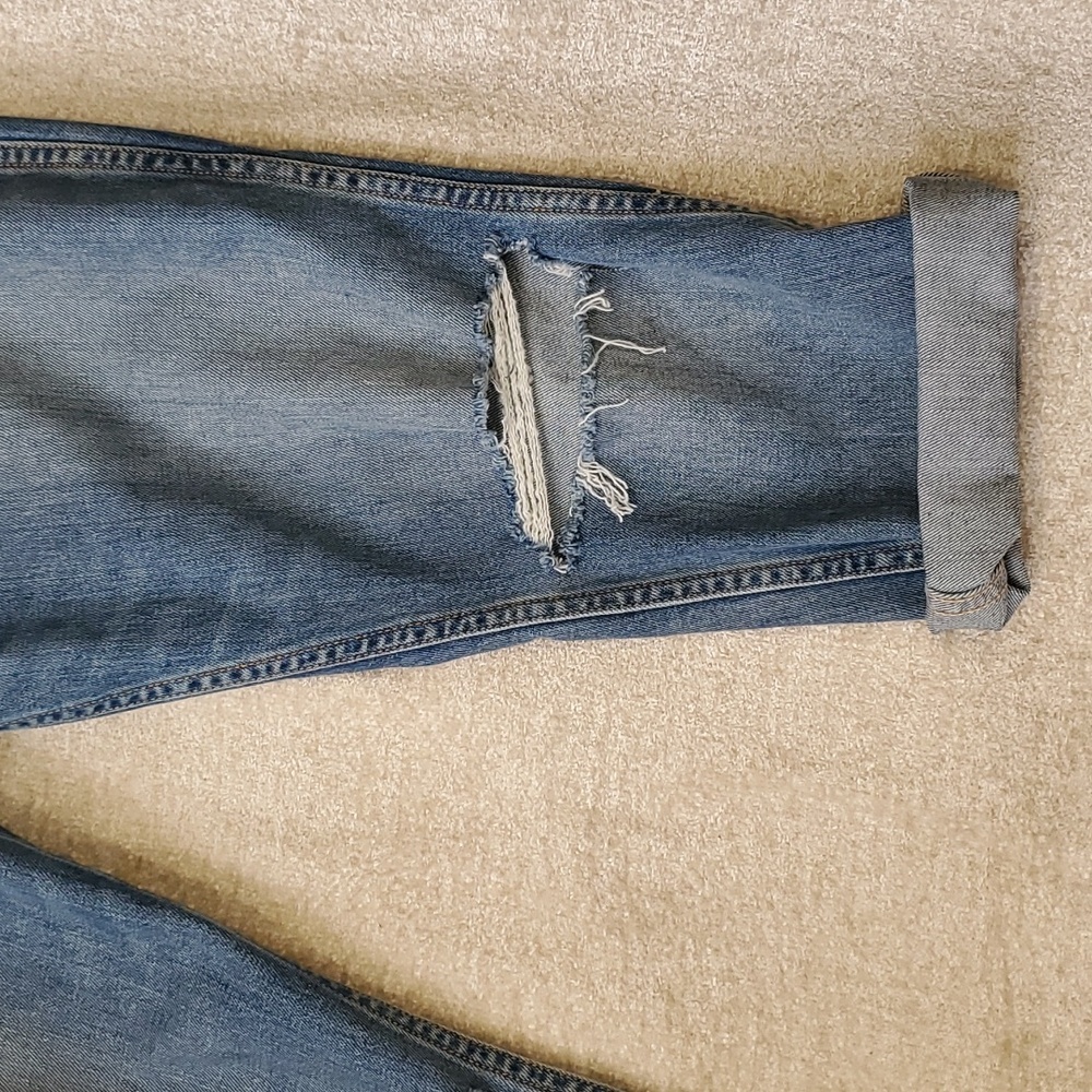 Grlfrnd Naomi women's highrise cut off crop distressed jeans size 31 - Picture 3 of 16